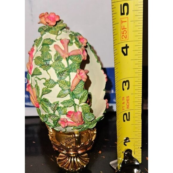 Faberge Egg Hummingbird Jewels In The Garden Franklin Mint Numbered Rare - Picture 5 of 11